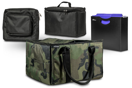 AutoExec Car Organizing Accessory File Tote w Cooler Bag Hanging File Holder Tablet Case in Green Camouflage