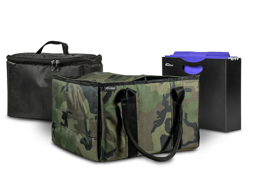 AutoExec Car Organizing Accessory File Tote w Cooler Bag Hanging File Holder in Green Camouflage