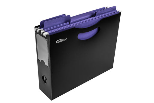 AutoExec Car Organizing Accessory Hanging File Holder in Black