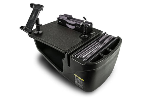 AutoExec Efficiency FileMaster Car Desk w Phone Mount Tablet Mount in Black