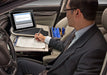 AutoExec GripMaster Car Desk w Tablet Mount in Grey