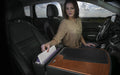 AutoExec GripMaster Car Desk w Power Inverter in Mahogany