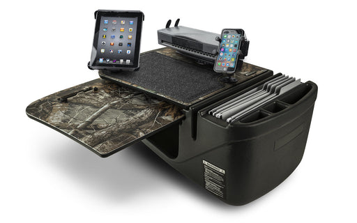 AutoExec GripMaster Car Desk w Power Inverter Printer Stand Phone Mount Tablet Mount in Realtree Edge Camouflage
