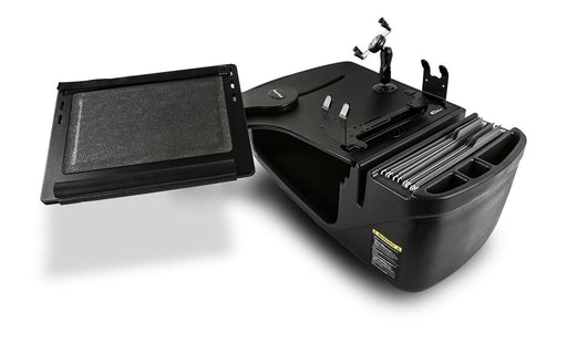 AutoExec Reach Desk Front Seat Car Desk w Phone Mount Printer Stand in Black