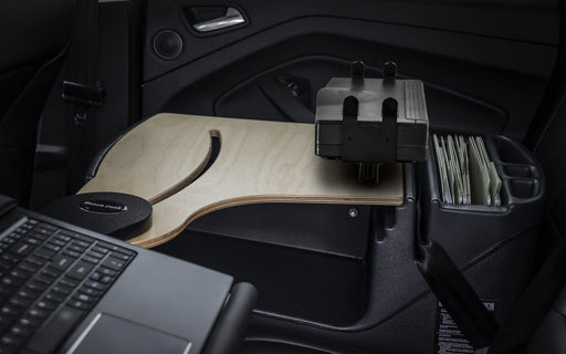 AutoExec Reach Desk Back Seat Car Desk w Power Inverter Printer Stand in Birch