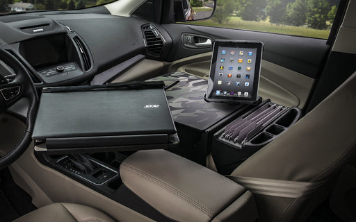 AutoExec Reach Desk Front Seat Car Desk w Tablet Mount in Green Camouflage
