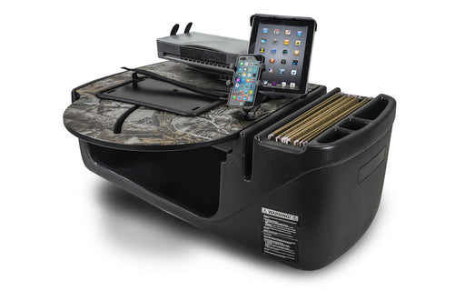 AutoExec RoadMaster Car Desk w Phone Mount Tablet Mount Printer Stand in Realtree Edge Camouflage