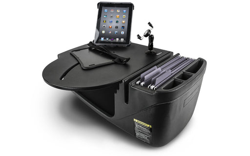 AutoExec RoadMaster Car Desk w Power Inverter Phone Mount Tablet Mount in Black