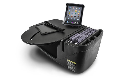 AutoExec RoadMaster Car Desk w Power Inverter Tablet Mount in Black