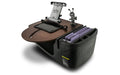 AutoExec RoadMaster Car Desk w Power Inverter Phone Mount Tablet Mount in Mahogany