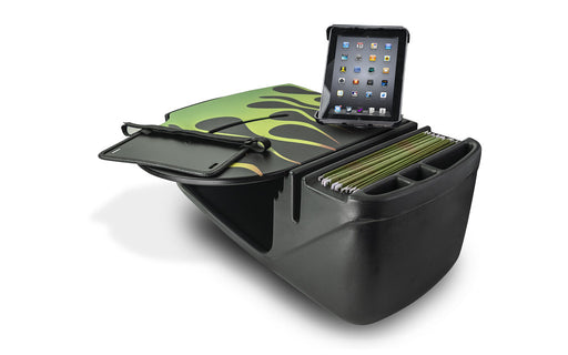 AutoExec RoadMaster Car Desk w Tablet Mount in Candy Apple Green Flames