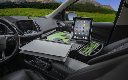AutoExec RoadMaster Car Desk w Tablet Mount in Candy Apple Green Flames