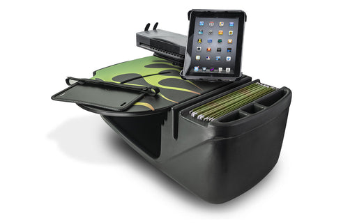 AutoExec RoadMaster Car Desk w Printer Stand Tablet Mount in Candy Apple Green Flames