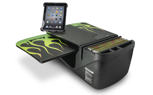 AutoExec GripMaster Car Desk w Tablet Mount in Candy Apple Green Flames