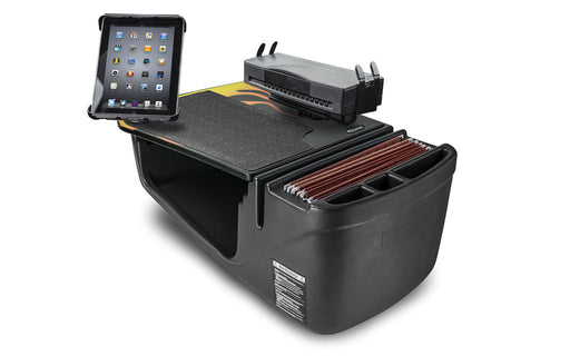AutoExec Efficiency GripMaster Car Desk w Power Inverter Printer Stand Tablet Mount in Hot Rod Orange Flames