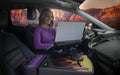 AutoExec Reach Desk Front Seat Car Desk in Hot Rod Orange Flames