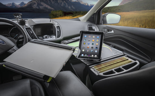AutoExec Reach Desk Front Seat Car Desk w Tablet Mount in Candy Apple Green Flames