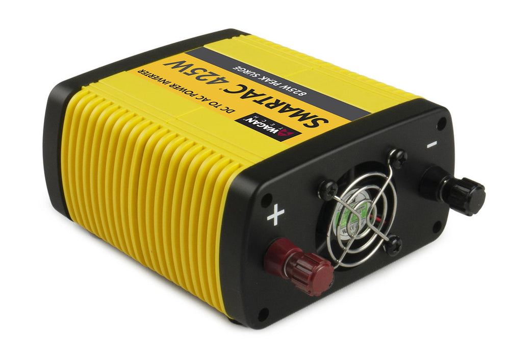 AutoExec Car Desk Accessory Wagan 425 Watt Power Inverter in Yellow