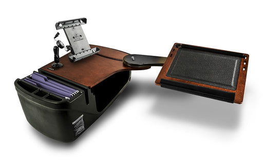 AutoExec Reach Desk Back Seat Left Side Car Desk w Phone Mount Tablet Mount in Mahogany